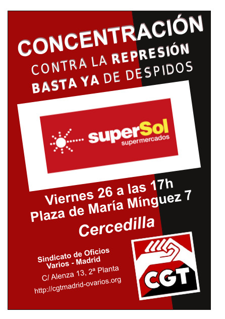 Concentración en Cercedilla contra SuperSol